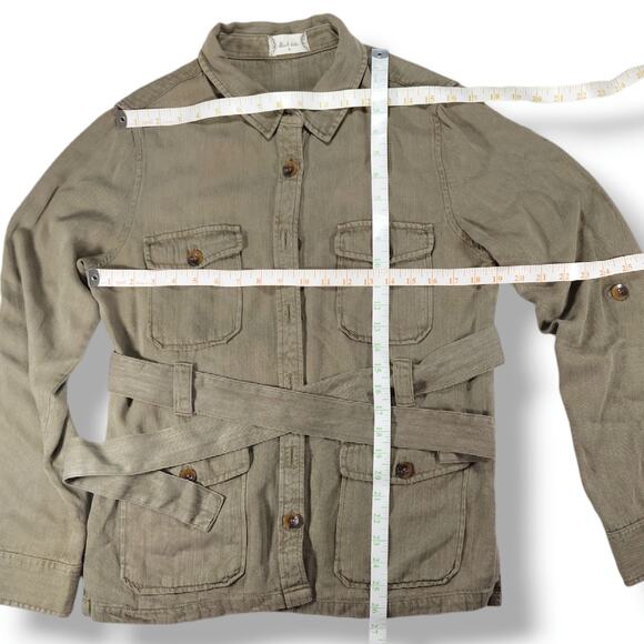 EUC Altar'd State Army Green Gorpcore Button Up Utility Jacket Sz. M [6-8] Olive - Picture 8 of 9